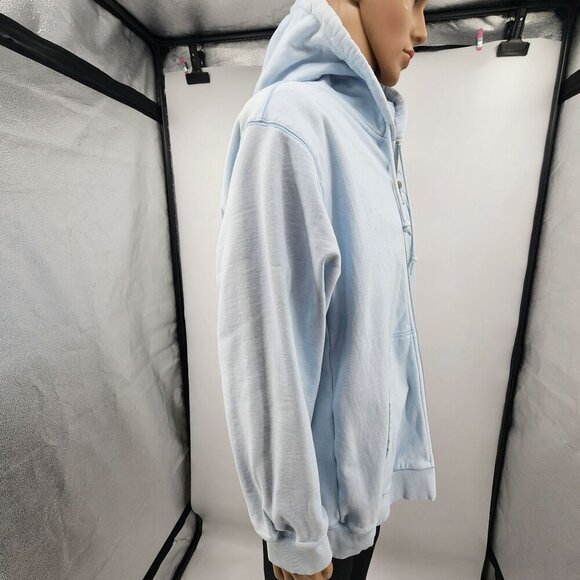 Teddy Fresh Light Blue Zip-Up Hoodie Men's 3XL - Picture 7 of 13